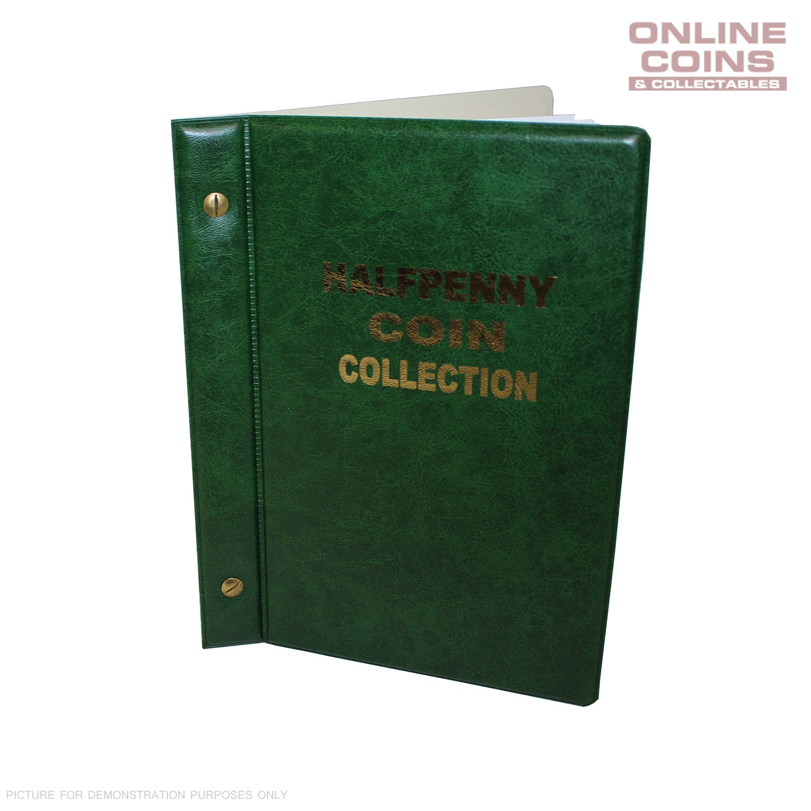 VST Australian Half Penny Album 1911-1964 With Printed Mintage Interleaves GREEN